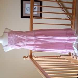 Maggy London Pink Tiered Maxi Dress